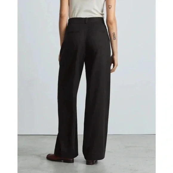 NWT Everlane Black Way High Drape Pant size 4 - Picture 2 of 9